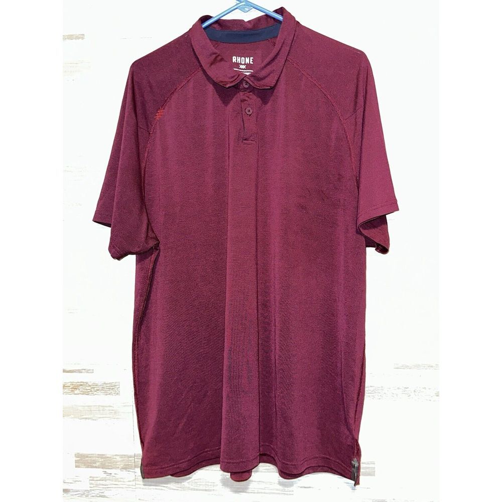 Rhone Men's Commuter Lightweight Polo with Stretch Purple  XXL #427